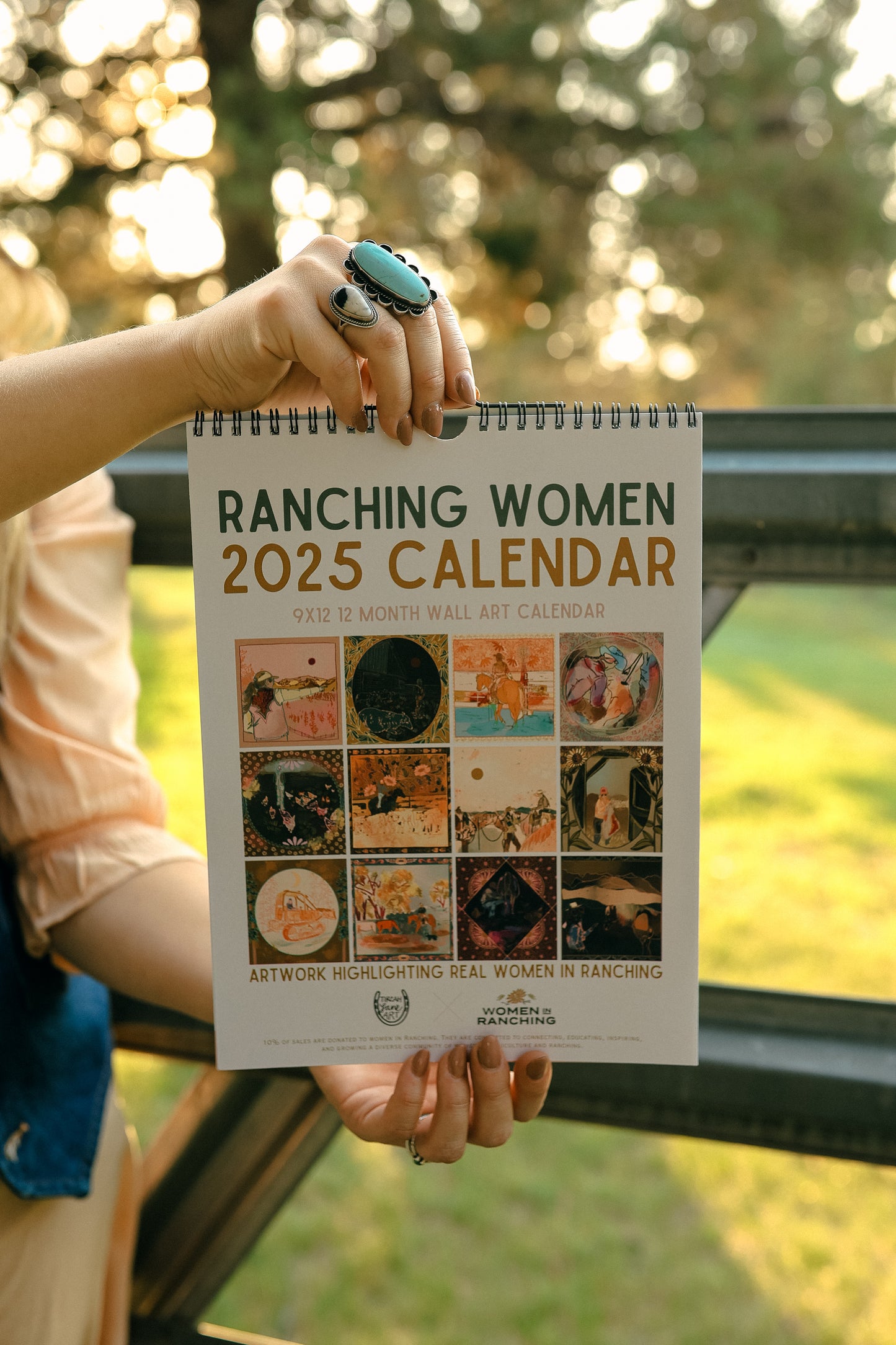 Ranching Women: Women in Ranching and Tirzah Lane Art 2025 Western Cowgirl Wall Art Calendar