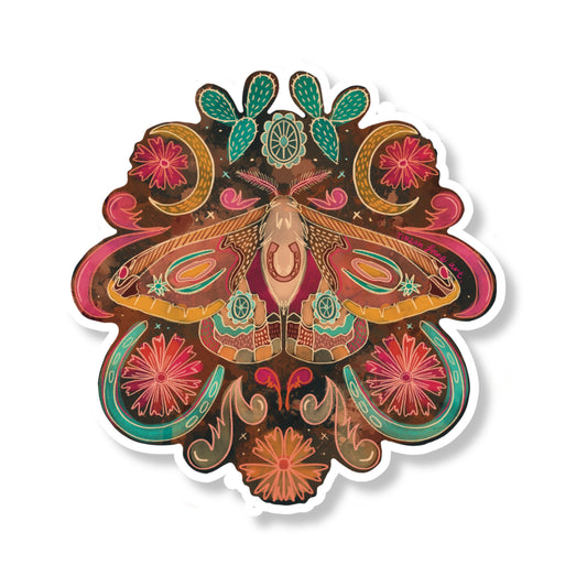 Horseshoe Moth Western Sticker