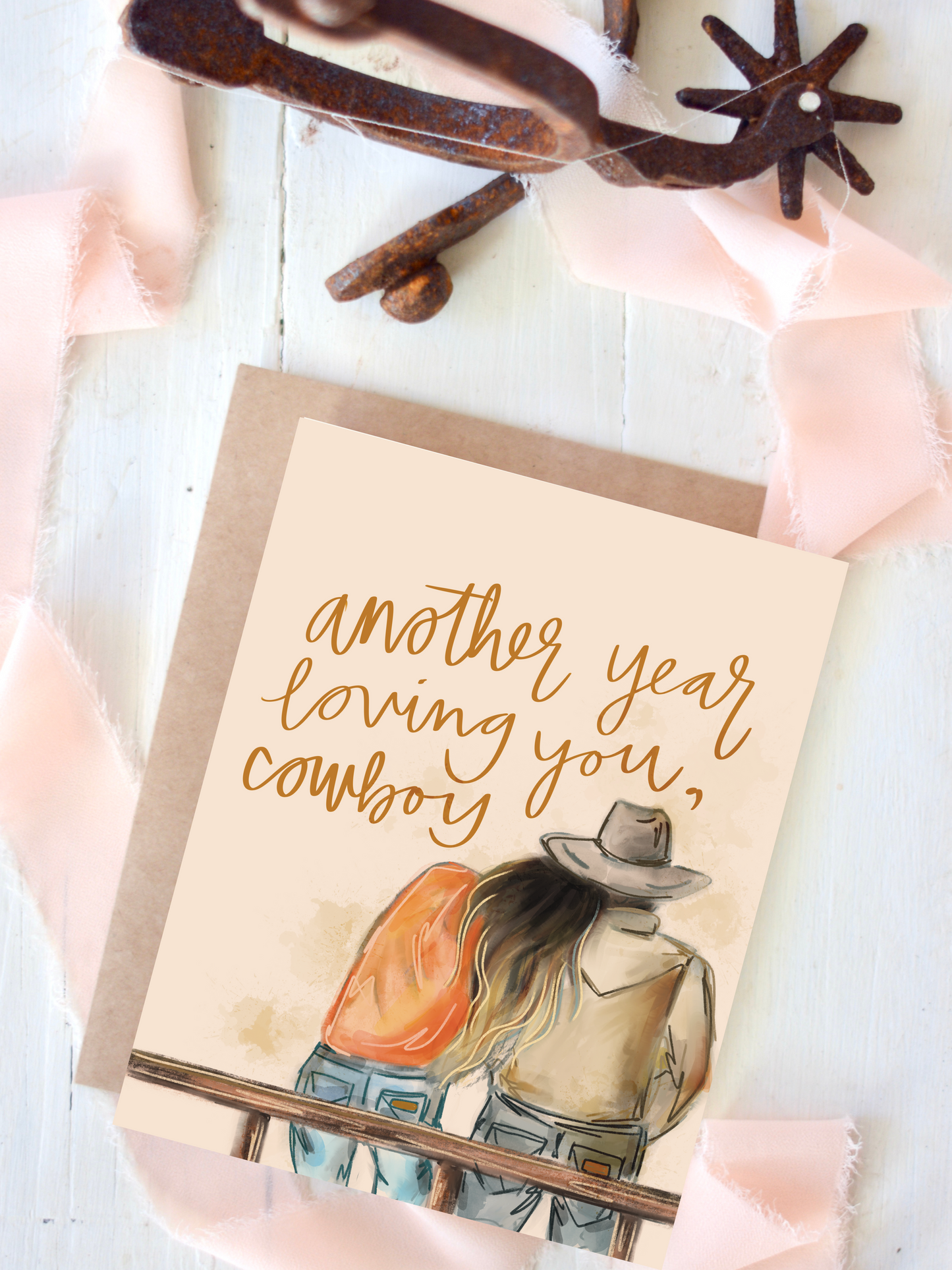 Another Year Loving You, Cowboy Valentine's Day Love Card